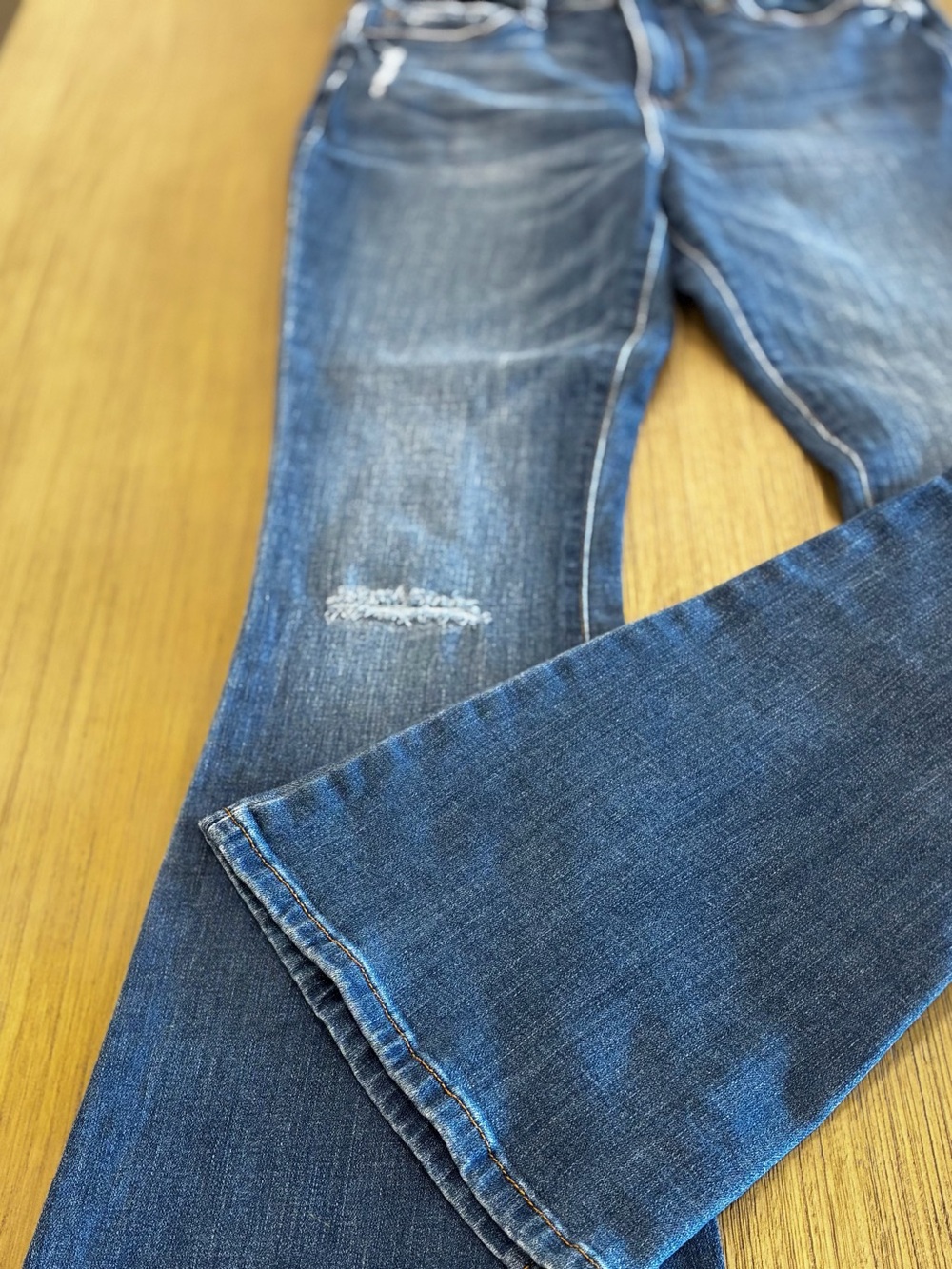 a.n.a Indigo Flared Wide-Leg Jeans